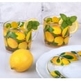 thumbnail image 6 of STP GOODS Lemons Glass Mug Set of 4 pcs 10.1 fl oz (300 ml) Tea Mugs for Hot Beverages Coffee and Tea Mugs for Latte Cocoa Chocolate Glass Drinkware, Service for 4, Yellow Green Clear, 6 of 6
