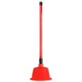 thumbnail image 1 of High Pressure Plunger Toilet Plunger Unclogging Tool Office Pvc Red 1Set, 1 of 4