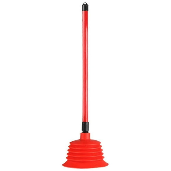 High Pressure Plunger Toilet Plunger Unclogging Tool Office Pvc Red 1Set