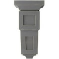 thumbnail image 3 of Ekena Millwork 6"W x 6 3/4"D x 12"H Large Reyes Wood Vintage Decor Corbel, Pebble Grey, 3 of 6