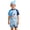 Blue, variant on Toddler Boy Clothes Drawstring Swimwear Set Boys Swim Shirt and Shorts Set Water Park Bathing Suit Kids