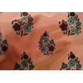 thumbnail image 4 of oneOone Cotton Silk Fabric Leaves & Floral Block Print Fabric BTY 42 Inch Wide, 4 of 4