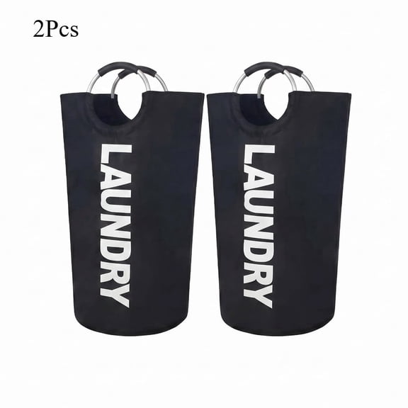 Laundry Hamper, Large 90L Collapsible Freestanding Tall Clothes Basket, Storage Bin, Black