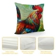 thumbnail image 4 of Leisuo Throw Pillow Covers Rural Rooster Foraging Farmhouse Painting Home Decor Long Pillowcases Soft Pillow Case for Sofa Bedroom, 4 of 5