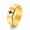 Gold, variant on Spinner Cross Ring, 8mm Width, Titanium Stainless Steel, Unisex, Silver & Black, Size 6-13