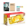 Nintendo Switch Lite Yellow with Triangle Strategy and Mytrix Accessories NS Game Disc Bundle Best Holiday Gift