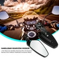 thumbnail image 6 of Pavodes 1 Pair Motorcycle Handlebar Reversing Mirror All Aluminum Rearview Mirror Reflector Modification Accessories (Black), 6 of 7