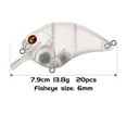 thumbnail image 2 of FREE FISHER Unpainted Blank Swimbait,Unpainted Fishing Lures, 20Pcs Crankbait Blank Minnow  Hard Bait Bodies DIY Lure 7.9cm 13.8g, 2 of 5