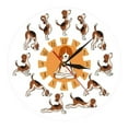 thumbnail image 2 of Reloj de Pared Macarena Perro Redondo Haciendo Posición de Yoga 30 Cm, 2 of 8