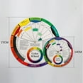 thumbnail image 2 of 2 Pcs Roue de Couleur Créative Art Maquillage Ongles Roue Rotative Colorée pour Femmes Tableau de Mélange de Maquillage Guide Mixte de Couleurs, 2 of 6