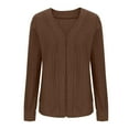 thumbnail image 5 of Women Ribbed Cardigan Sweaters Versatile Long-Sleeve Open Front Knitted Solid Color Fall Winter Oversized Chunky Warm Trendy Casual Cozy Cute Outerwear, 5 of 7