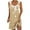 Khaki, variant on Summer Sundresses for Women 2024 Plus Size Comfort Printed Sleeveless V-Neck Dress