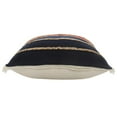 thumbnail image 5 of Ox Bay Atlantis Americana Striped Jute Braiding Throw Pillow, Navy/Red/Tan, 24" x 24", 5 of 11