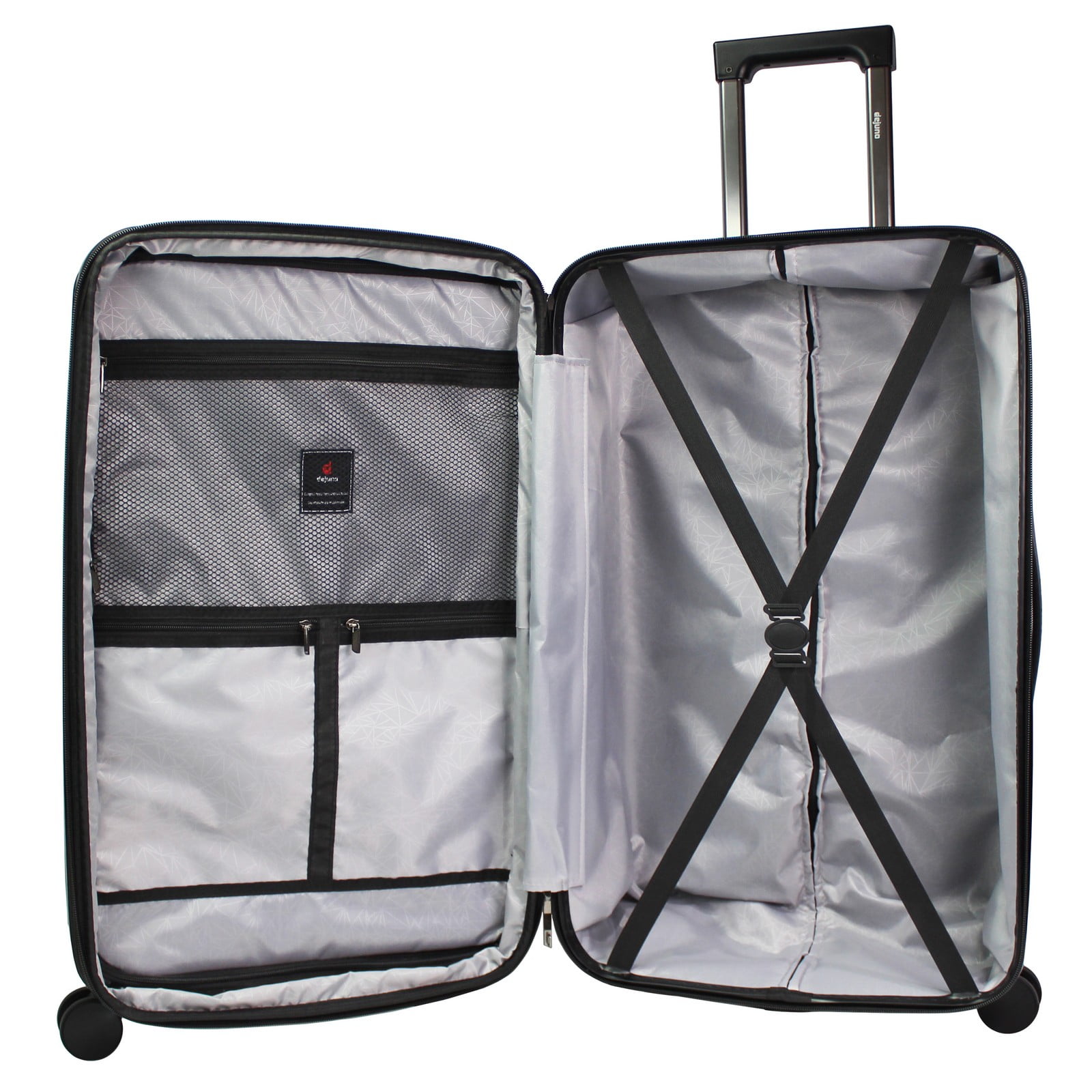 CalBags Dejuno Colossus 2-Piece Polycarbonate Lightweight Hardside Expandable Spinner Luggage Set with TSA Lock and Front Handle - Teal
