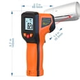 thumbnail image 2 of Infrared Thermometer Gun, Handheld Heat Temperature Gun For Cooking Tester, Pizza Oven, Grill & Engine - Laser Surface Temp Reader -58F To 1112F - NOT For Humans, 2 of 10