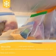 thumbnail image 4 of Bolsa de conservación de alimentos de PEVA transparente esmerilada para almacenar refrigerios, bolsa sellada para almacenar alimentos congelados en el refrigerador, 4 of 4