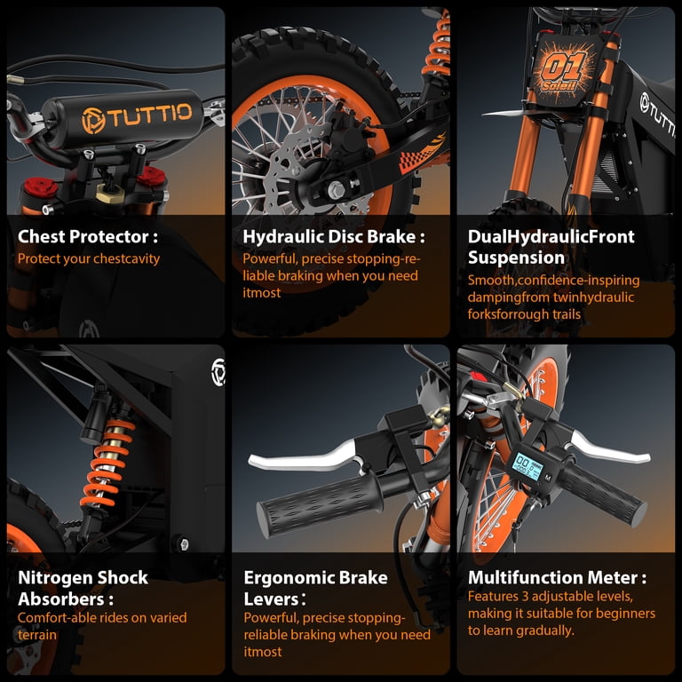 TUTTIO Soleil 01 Electric Dirt Bike for Teens 13+ 3000W 200N¬∑m