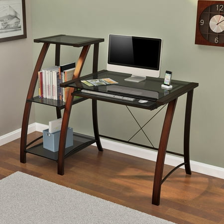 Z Line Triana Desk And Bookcase Cherry Walmart Com Walmart Com