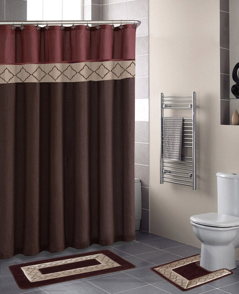 bathroom sets with matching window curtains