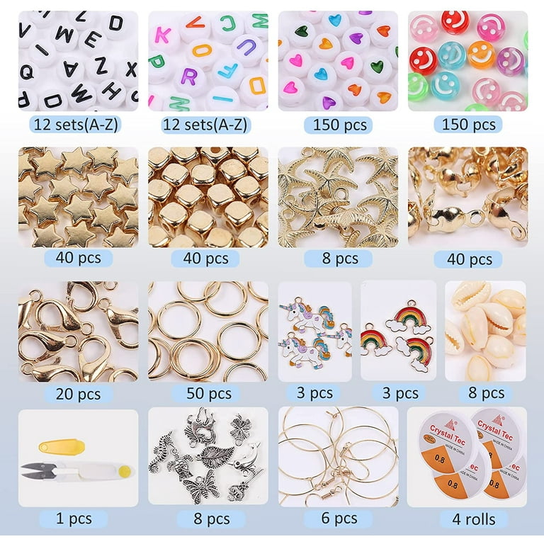 RECUTMS Jewelry Making Kit 2 Packs,6000 Pcs DIY Clay Bead Bracelets 24  Colors for Gift