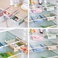 thumbnail image 6 of Fridge Drawer Organizer 2 Pack Retractable Drawer Refrigerator Storage Box,Unique Design Pull Out Bins, Fridge Shelf Holder Storage Box, Small Size, FIT FOR Under 0.5'' Fridge Shelf, 6 of 6