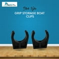 thumbnail image 3 of MARINE CITY Black Nylon Best Grip Storage Boat Clips Light Weighted Easy Access Ladder Stowing Hooks with Smooth and Sleek Design 1-3/4 Inches for Boats  Ships  Marine Pack of 2, 3 of 8
