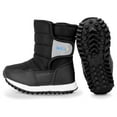 thumbnail image 2 of JAN & JUL Kids Tall Sherpa Fleece Lined Winter Puffer Boots (Black, US Size 12), 2 of 7