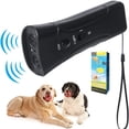 thumbnail image 1 of Repelente de perros para mascotas JAMW 3 en 1 ultrasónico con linterna LED negro, 1 of 5