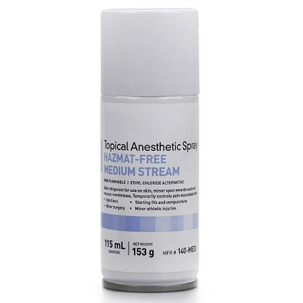12 Bottles of Topical Anesthetic Spray. Medium Stream anesthetic to