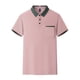 thumbnail image 5 of Playera Elvqul para Caballero Rosa Casual sin Estampado Polo Manga Corta Solapa Abotonada, 5 of 5