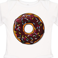 thumbnail image 4 of Inktastic Chololate Donut with Sprinkles Boys or Girls Long Sleeve Baby Bodysuit, 4 of 5