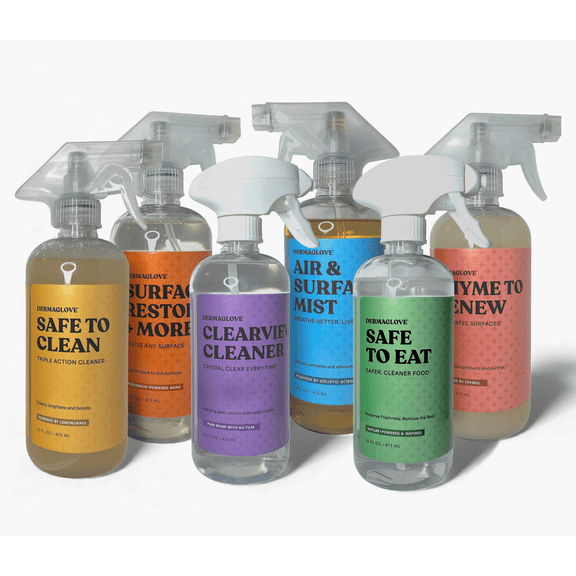 Puravive Collection - Box Set of 6 Multipurpose Cleaning Sprays for Home & Business - 16 Fl Oz (Pack of 6)