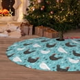 thumbnail image 2 of Cauagu 30" Christmas Tree Skirt Lovely Roosters Pattern Christmas Tree Decorations Tree Mat for Xmas Decorations Occasion Holiday Home Decor -30", 2 of 7