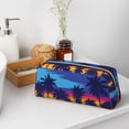 thumbnail image 7 of Uemuo Beach with Palm Trees Printed Leather Pencil Case, Pencil Pouch, Portable Pencil Bag, Pen Case for& Office, 7 of 7