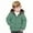 1Green13, variant on Kids Outerwear Coats Reversible Hooded Jacket With Teddy Bear Ears Thickened Winter Coat For Kids Double Wearable Fall Winter Warm Long Sleeve Hooded Puffer Jacket