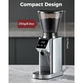 thumbnail image 7 of Tuni G1 Conical Burr Coffee Grinder, 48 Grind Settings Anti-static Burr Mill, Precision Electronic Timer and LED Touchscreen for Espresso/Drip/Cold Brew/French Press, Stainless Steel, Silver, 7 of 7
