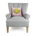 thumbnail image 2 of The Pillow Shoppe Choose Happy Hook Multicolor Decorative Pillow, 14"X14", 2 of 7