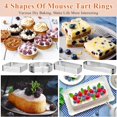 thumbnail image 4 of 8Pcs Cake Ring, Stainless Steel Tart Ring, Multi Shaped Baking Rings, 4 of 6