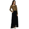 thumbnail image 5 of Bimba Womens Long Sleeve Maxi Dress with Pockets Animal Print Boho Chic Dresses, 5 of 7