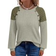 thumbnail image 5 of Womens Long Sleeve Tops Women Long Sleeve Shirts Lightweight Sweaters Casual Shirt V Neck Lace 2026 Fall Fashion Clothes Womens Fashion Top Shirts, 5 of 6