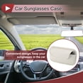 thumbnail image 2 of Unique Bargains Car Sunglasses Case Universal Car Visor Eyeglasses Holder Storage Box PU Leather Grey,White 21.5x12cm 1 Pcs, 2 of 7