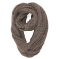thumbnail image 1 of Womens Acrylic Loop Scarf - Taupe, 1 of 1