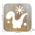 thumbnail image 3 of Qaailabf Décoration de Veilleuse en Bois Tridimensionnelle Cadeau Lumière, 3 of 4