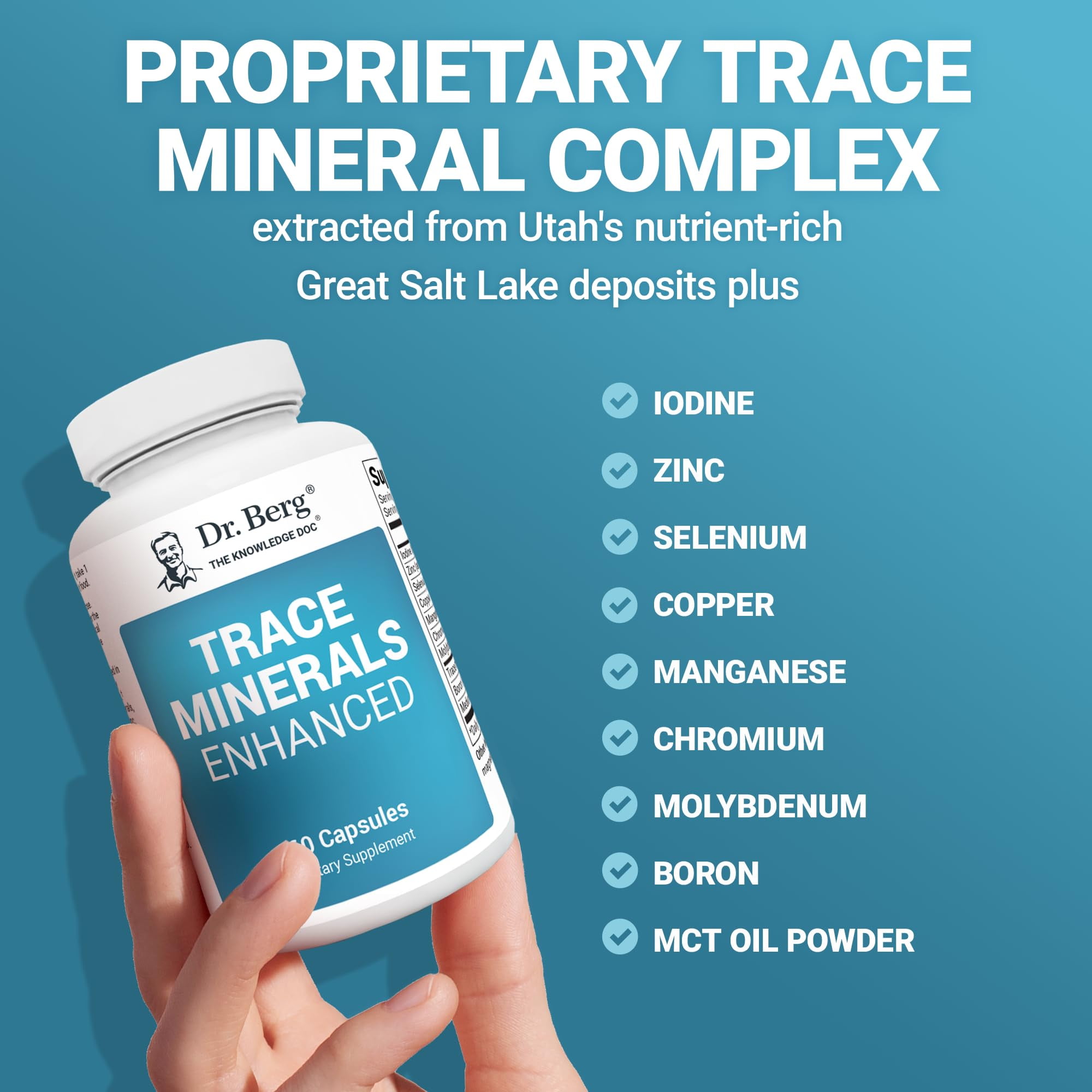 Dr. Berg Trace Minerals Enhanced Complex, 60 Capsules