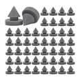 thumbnail image 1 of 100 Silenciadores de Goma para Puertas, Anticolisión, Resistentes, con Bisagras de Goma de 1/2 Pulgada., 1 of 8