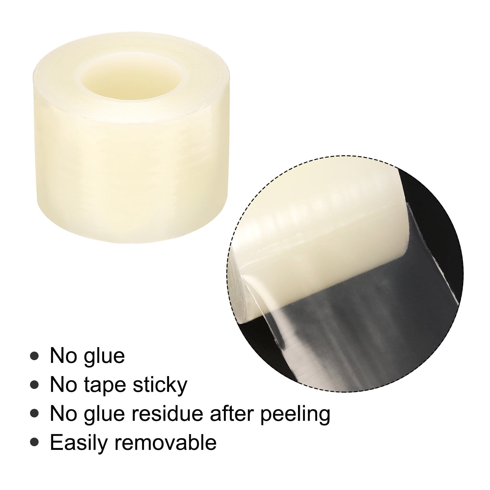 Unique Bargains PE Protective Film for Aluminum Doors and Surfaces Protection Clear 1.97" x 164Ft