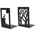 thumbnail image 1 of Metal Bookend2pcs Metal Bookend Desktop Craft Supplies Book Divider Remarkable Clarity, 1 of 8