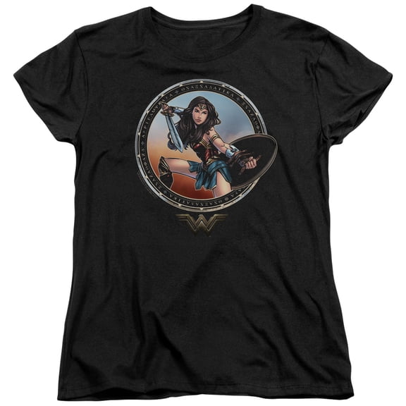 Wonder Woman Movie - Battle Pose - Women's Short Sleeve Shirt - XX-Large