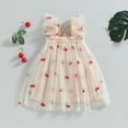 thumbnail image 3 of Vestido De Tul Para NiñAs PequeñAs Vestido De Princesa Con Estampado De PiñA Vestido Informal Con Alas De Mariposa, 3 of 4
