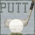 thumbnail image 2 of Reed, Tara 12x12 Gold Ornate Wood Framed with Double Matting Museum Art Print Titled - Golf Days neutral VI-Putt, 2 of 4